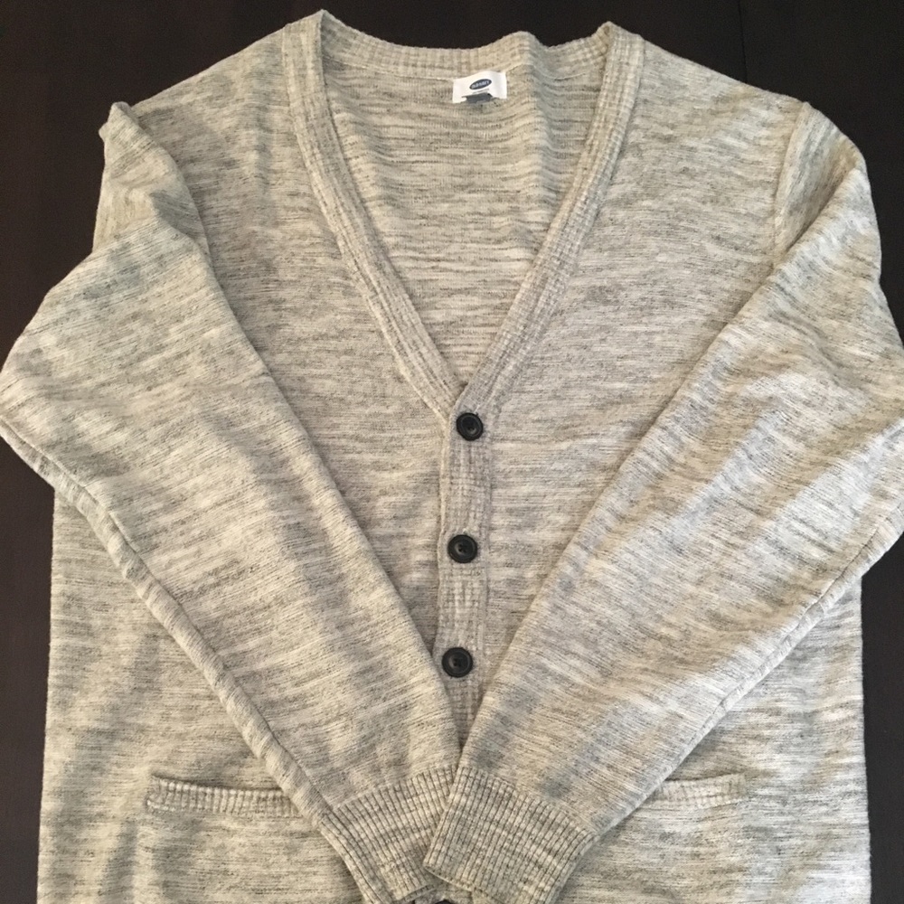 Mens Gray Cardigan